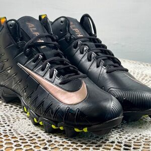 Nike Alpha Menace Shark Cleats US Size 11.5 M (878122) Black NEW! sku 3230